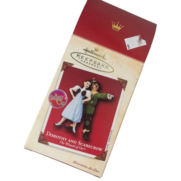 Wizard of Oz Hallmark Keepsake Ornament Dorothy and Scarecrow 2002 - Picture 2 of 8